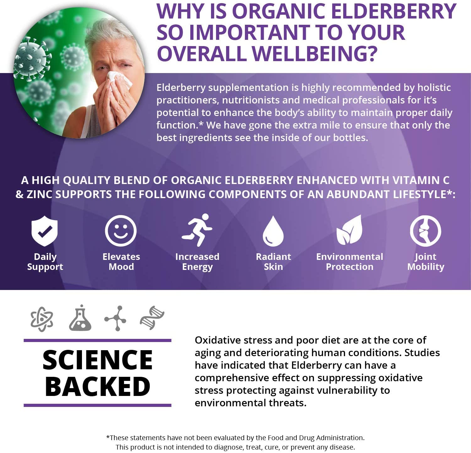Organic Elderberry with Vitamin C and Zinc
